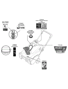 Label Map 31A-2M1a731 parts for Huskee / Husky Snow Thrower 31A-2M1A731 / 2010 from AppliancePartsPros.com