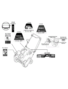 Label Map 31A-2M1e parts for Huskee / Husky Snow Thrower 31A-2M1E731 / 2012 from AppliancePartsPros.com