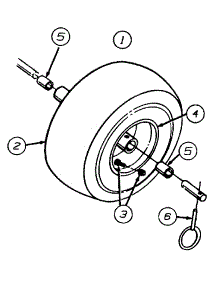Wheel Assembly parts for Huskee / Husky Snow Thrower 31AE643F131 / 1998 from AppliancePartsPros.com