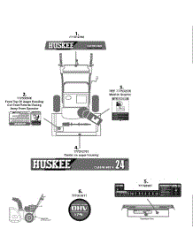 Lable Map Huskee parts for Huskee / Husky Snow Thrower 31AM62EE731 / 2008 from AppliancePartsPros.com