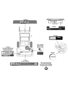 Label Map 31As62ee731 parts for Huskee / Husky Snow Thrower 31AS62EE731 / 2011 from AppliancePartsPros.com