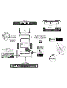 Label Map 31As62ee731 parts for Huskee / Husky Snow Thrower 31AS62EE731 / 2012 from AppliancePartsPros.com