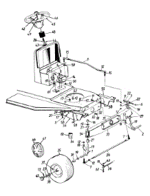 Wheels, Front / Axle, Front / Steering Assembly parts for Huskee / Husky Lawn Tractor 136H450F131 / 1996 from AppliancePartsPros.com