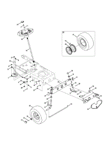 Front End Steering parts for Huskee / Husky Lawn Tractor 13AC76LF031 / 2011 from AppliancePartsPros.com