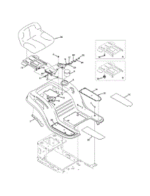 Seat & Fender parts for Huskee / Husky Lawn Tractor 13AC76LF031 / 2011 from AppliancePartsPros.com