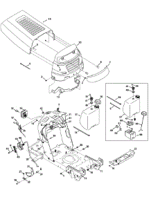 Hood Style 1 parts for Huskee / Husky Lawn Tractor 13W2771S031 / 2012 from AppliancePartsPros.com