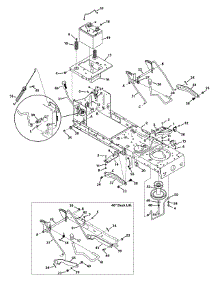 Frame & Pto Lift parts for Huskee / Husky Lawn Tractor 13W2771S231 / 2012 from AppliancePartsPros.com
