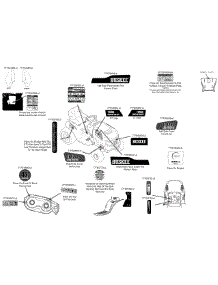 Label Map 13W277ss031 parts for Huskee / Husky Lawn Tractor 13W277SS031 / 2015 from AppliancePartsPros.com