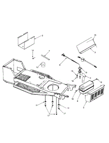 Frame /  Muffler / Choke Control parts for Lawn Chief Lawn Tractor 13AE450F722 / 1997 from AppliancePartsPros.com