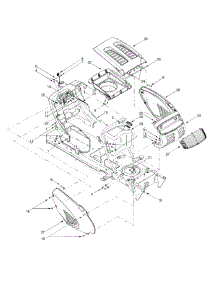 Hood Style 9 parts for Lawn Chief Lawn Tractor 13AG619H022 / 2000 from AppliancePartsPros.com