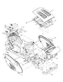 Hood Style 9 & Electrical parts for Lawn Chief Lawn Tractor 13AG619H022 / 2001 from AppliancePartsPros.com