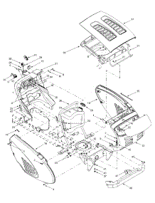 Hood Style 9, Fuel Tank, Electrical parts for Lawn Chief Lawn Tractor 13AG619H022 / 2002 from AppliancePartsPros.com