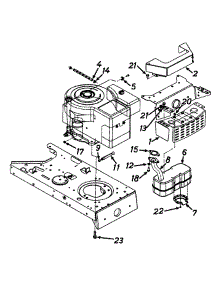 Muffler parts for Lawn Chief Lawn Tractor 13AG678G722 / 1997 from AppliancePartsPros.com