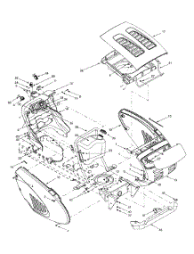 Hood Style 9 & Electrical parts for Lawn Chief Lawn Tractor 13AQ609G022 / 2001 from AppliancePartsPros.com