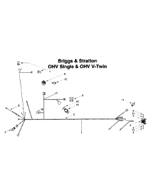 Electrical Briggs & Stratton Ohv Single & Ohv V-Twin parts for Lawn Chief Lawn Tractor 13AR608G022 / 1999 from AppliancePartsPros.com