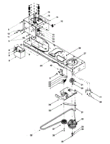 Frame / Battery / Power Take-Off System parts for Lawn Chief Lawn Tractor 13AR608G022 / 1999 from AppliancePartsPros.com