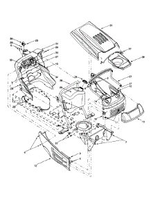 Hood Style 8 parts for Lawn Chief Lawn Tractor 13AR608G022 / 1999 from AppliancePartsPros.com