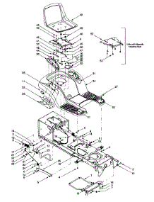 Seat / Fender / Lift Assembly parts for Lawn Chief Lawn Tractor 13AR608G022 / 1999 from AppliancePartsPros.com