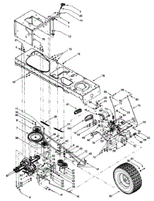 Wheels, Rear / Frame / Drive System parts for Lawn Chief Lawn Tractor 13AR608G022 / 1999 from AppliancePartsPros.com