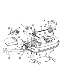 Deck Assembly "F" parts for Lawn Chief Lawn Tractor 13BH660F022 / 2000 from AppliancePartsPros.com