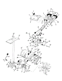 Handle Assembly / Tine Assembly parts for Lawn Chief Tiller 21A-420-722 / 1997 from AppliancePartsPros.com