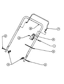 Handle Assembly Control parts for Lawn Chief Snow Thrower 316-140-022 / 1996 from AppliancePartsPros.com