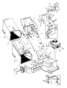 General Assembly parts for Lawn General Self-Propelled Walk-Behind Mower 125-458B147 / 1995 from AppliancePartsPros.com