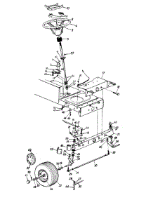 Front Steering Assembly parts for Lawn General Lawn Tractor 13AM675G147 / 1997 from AppliancePartsPros.com