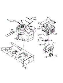 Muffler & Engine Attachments parts for Lawn General Lawn Tractor 13AM675G147 / 1997 from AppliancePartsPros.com