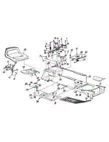 Seat / Frame, Lower parts for Lawn General Garden Tractor 144P849H147 / 1994 from AppliancePartsPros.com