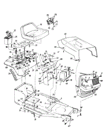 Hood Style 0 parts for Lawn Hawk Lawn Tractor 133B450E111 / 1993 from AppliancePartsPros.com