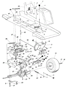 Parts04 parts for Lawnflite Lawn Tractor 135-501-049 / 1985 from AppliancePartsPros.com