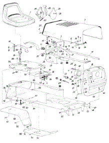 Main Frame parts for Lawnflite Garden Tractor 145-834-031 / 1985 from AppliancePartsPros.com