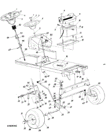 Steering parts for Lawnflite Garden Tractor 145-842-009 / 1985 from AppliancePartsPros.com