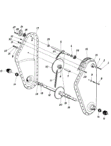 Tiller Chain Case parts for Lawnflite Tiller 215-404-071 / 1985 from AppliancePartsPros.com