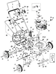 Parts parts for Lawnflite Push Walk-Behind Mower 313R from AppliancePartsPros.com