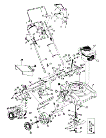 Wheel And Deck Assembly parts for Lowe's Self-Propelled Walk-Behind Mower 123-238H062 / 1993 from AppliancePartsPros.com