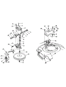 Transmission Assembly parts for Lowe's Self-Propelled Walk-Behind Mower 125-238R062 / 1995 from AppliancePartsPros.com