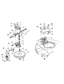 Transmission Assembly parts for Mastercraft Self-Propelled Walk-Behind Mower 124-848C054 / 1994 from AppliancePartsPros.com