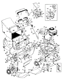 General Assembly parts for Mastercraft Self-Propelled Walk-Behind Mower 125-848C054 / 1995 from AppliancePartsPros.com