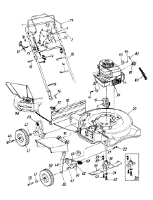 General Assembly parts for Mastercraft Self-Propelled Walk-Behind Mower 126-260B754 / 1996 from AppliancePartsPros.com