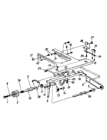 Front Pinion Pivot parts for Mastercraft Self-Propelled Walk-Behind Mower 126-262C054 / 1996 from AppliancePartsPros.com
