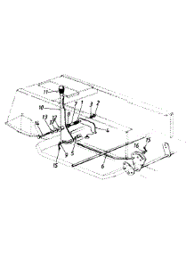 Speed Selector Lever parts for Mastercraft Lawn Tractor 132-679G054 / 1992 from AppliancePartsPros.com
