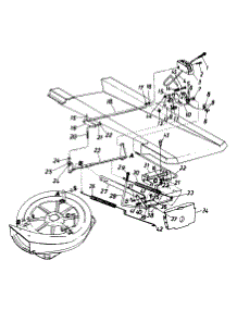 Deck Lift & Hanger parts for Mastercraft Lawn Tractor 133B560B054 / 1993 from AppliancePartsPros.com