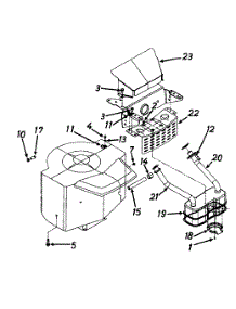 Muffler Assembly parts for Mastercraft Lawn Tractor 136O673H054 / 1996 from AppliancePartsPros.com