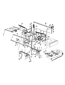 Deck Lift & Hanger parts for Mastercraft Lawn Tractor 13AM698G054 / 1998 from AppliancePartsPros.com