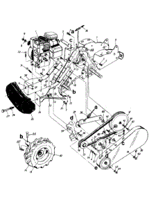 Rear Tine Tiller - Lower Assembly parts for Mastercraft Tiller 215-430-054 / 1995 from AppliancePartsPros.com