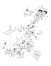 Handle & Tine parts for Mastercraft Tiller 21A-420-054 / 1998 from AppliancePartsPros.com
