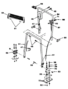 Handle Bar Assembly parts for Mastercraft Electric Mower 181-414D725 from AppliancePartsPros.com