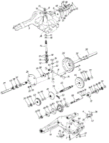 Transaxle parts for Mastercraft Garden Tractor 141-848H054 from AppliancePartsPros.com